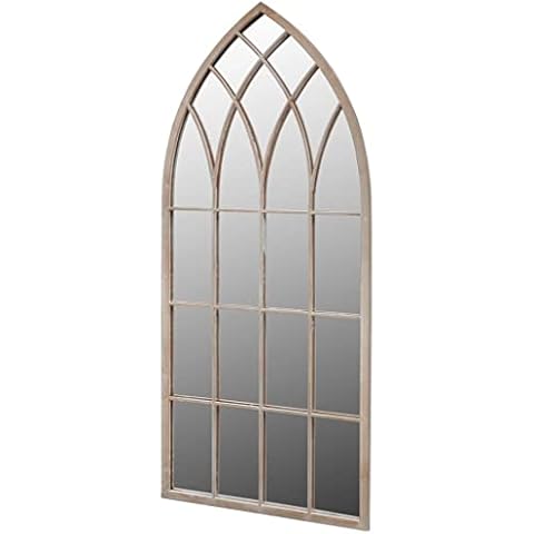 vidaXL Vintage Gothic Arch Garden Mirror Cover