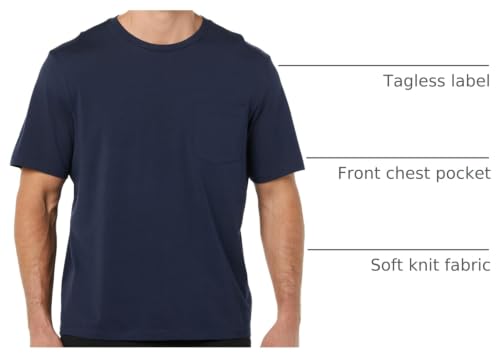 Image of Amazon Essentials Men's Short-Sleeve Crewneck Pocket T-Shirts