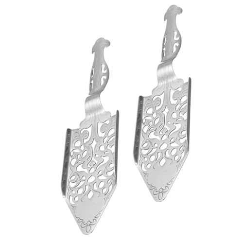 GLEAVI 2pièces Cuillère à Absinthe Filtre Ajouré Pour Bar Cuillère Acier Inoxydable Pour Cocktails