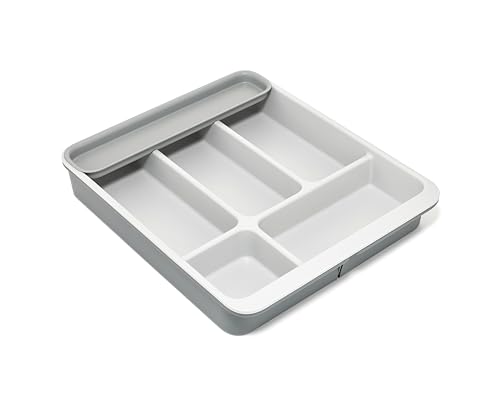 Image of Joseph Joseph DrawerStore Expanding Flatware Cutlery Organizer, Expandable Utensil Tray for Kitchen Drawer, Recycled Plastic