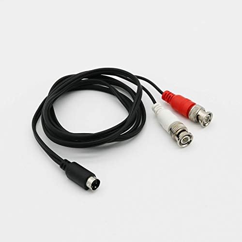 Connector and Terminal  S-Video Y Splitter Cable 4Pin S-VHS Male to Dual 2X BNC Male Plug Connector Cord - (Option:1.5M)