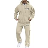 Traje deportivo para hombre holgado ligero informal cómodo otoño e invierno traje de jogging para deporte pantalones de chándal informales Chándal Informal Conjunto Talla Grande Conjunto Deportivo