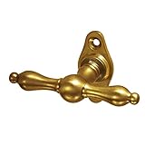  Gussmeister Fensterolive Würzburg Messing patiniert, antike Fenstergriff-Reproduktion, Vollolive, Biedermeier