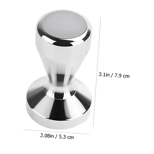 Tamper expresso inox à poignée ergonomique pour pression uniforme