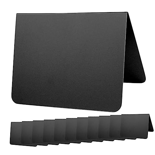 DOITOOL 1 Juego Letreros De Pizarra Mini Metálicos Reutilizables Y Borrables Tablero De Mensajes Para Cafeterías Bares Eventos Y Restaurantes Soporte De Mesa Compacto 10 Piezas