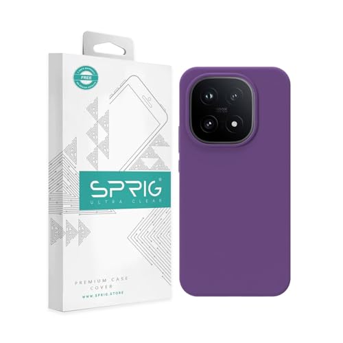 Image of SPRIG Compatible with IQOO 15 5G SilkTone Silicone Back Cover Drop Tested Shock Proof Mobile Case for Men, Women, Boys and Girls with Camera Protection (Purple)