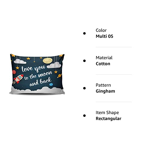 Weiniya Bedroom Custom Decor Love You To The Moon And Back Colorful Throw Pillow Cover Cushion Case Fashion One Sided Printed Design Boudoir 12X16 Inches #TOP6