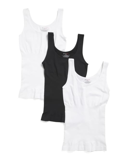 Image of Skinnygirl Women's Scoop Neck Seamless Shaping Camisole, 3-Pack