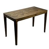 FineBuy Esstisch Massivholz Mango 120x60 cm Walnuss-Finish - Rechteckiger Esszimmertisch Holz - Küchentisch modern für 6 Personen - Stabiler Holztisch - Tisch für Esszimmer Bistrotisch Handmade