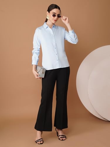 Image of OOMPH! Full Sleeve Stylish Western Drop Shoulder Shirts for Women Regular fit Shirts for Woman