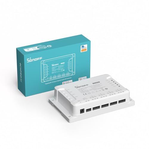 Interrupteur connecté WiFi et 433 Mhz 4 canaux - Sonoff