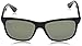 Ray-Ban Men's RB4181 Square Sunglasses, Black/Polarized Green, 57 mm