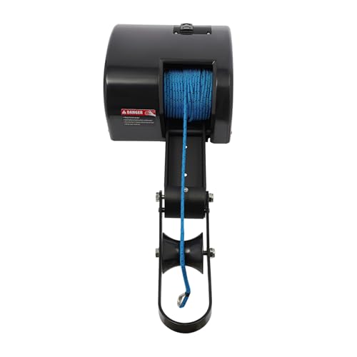 Kit winche eléctrico de 12V para bote con control remoto miniatura 2