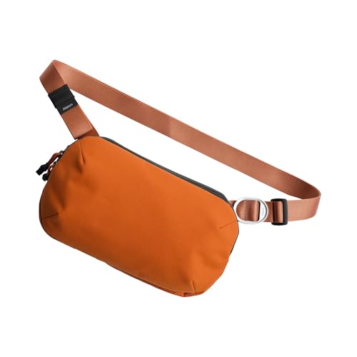 orbitkey Urban Sling Mini Compact Crossbody Bag with Adjustable Strap & Quick Access Pockets Lightweight Everyday Carry Sling for Travel Work Gym & Outdoor Adventures (Terracotta)