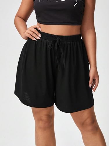 Image of dockstreet Straight Wide fit Long Length Cotton Shorts with Two Side Pockets for Women /Trending Multi Pocket Style, Relaxed Casual Shorts for Women