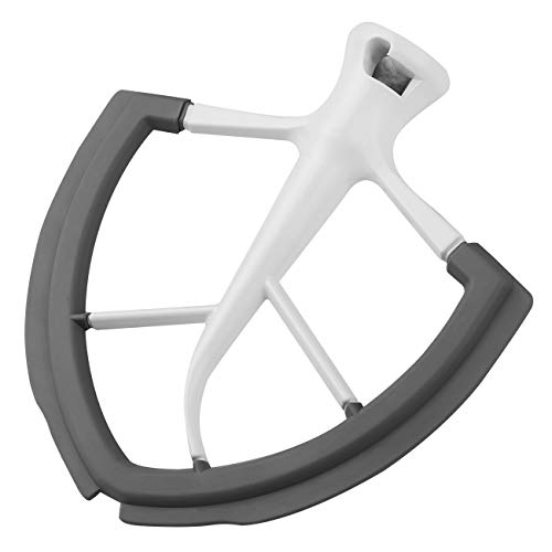 6 QT Flex Edge Beater Attachment for KitchenAid Bowl-Lift Stand Mixer, Flat Edge Beater for 6 Quart with Silicone Edges