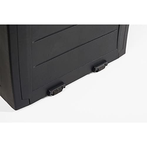 Coffre Keter Marvel Box Anthracite : étanche, verrouillable avec roulettes - 5