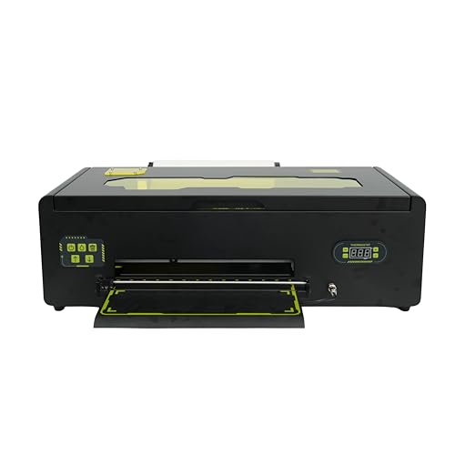 A3 DTF Printer R1390 for Beginner, A3 Transfer Printing Machine with Film Cutter for DIY Print T-Shirts, Leather, Other Textile Includes Consumables, Software (Fastest-Delivery)