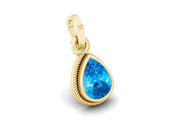 11.25 Ratti 10.00 Carat Blue Topaz Crystal Pendant Silver Plated Certified Astrological Purpose for Men and Women-image-14