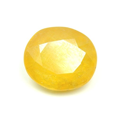 Pukhraj saphir jaune de 9.25 ratti une gemme certifiée AMZ15331 pour bijou prestigieux