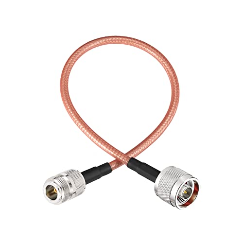 Adaptador coaxial N hembra a macho 30 cm RG-400 miniatura 3