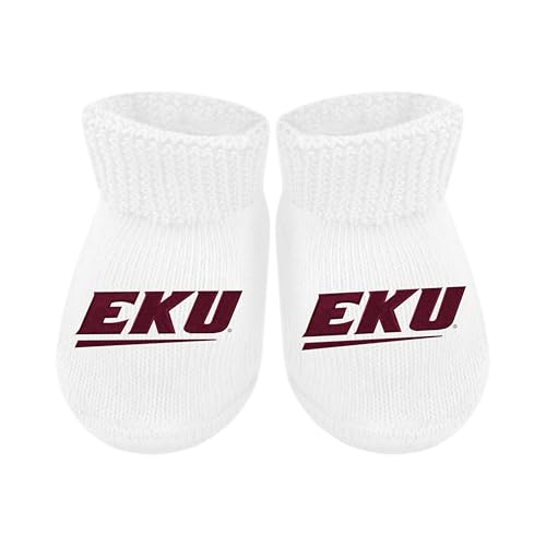 Baby Bootie Sock - Eastern Kentucky Colonels - Pink - Newborn - 6 Mos