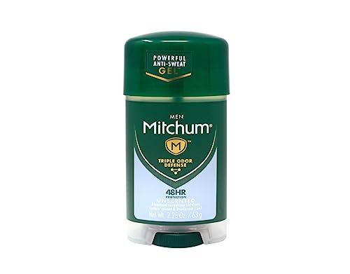 Mitchum Power Gel Antiperspirant Deodorant - Unscented - Net Wt. 2.25 Oz (63 G) - Pack Of 3 #TOP1