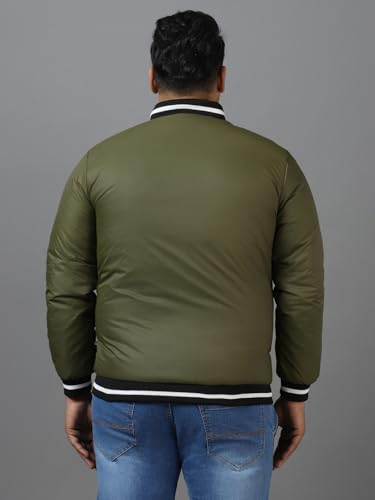 Image of Urbano Plus Men's Full Sleeve Zippered Bomber Jacket