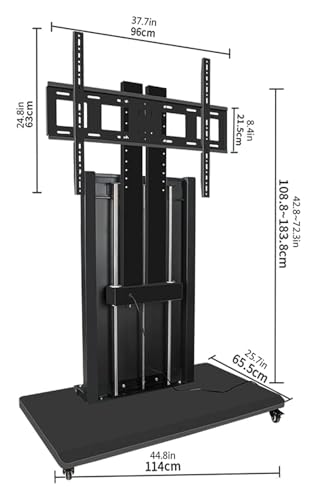 Soporte móvil para TV con ruedas para monitores LCD hasta 27" miniatura 2