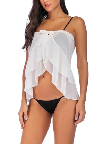 Image of ZAFUL Women Beach Sarong Bathing Suit Wrap Skirt Textured Bikini Swimsuit Cover Ups for Swimwear