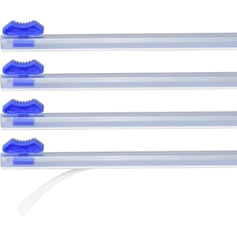 400mm Slide Cutter-4 Pcs Self-Adhesive Two-Way Sliding Cutter, Suitable for 15.5 inches Wide Plastic Wrap, Aluminum foil Paper, Barbecue Paper, Baking Paper, etc. (400 Slide Cutter-4 Pcs) Cover