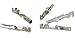 (20 Pair) Molex 18-22 Gauge Pins 0.093" Male and Female Pins Connector, Crimp style pin.