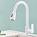 ZPSPZ Robinet Cuisine avec Douchette Extractible Blanc Robinet D'Évier Laiton Pivotant Chaude et Froide Multifonctionnel Mitigeur Cuisine-B