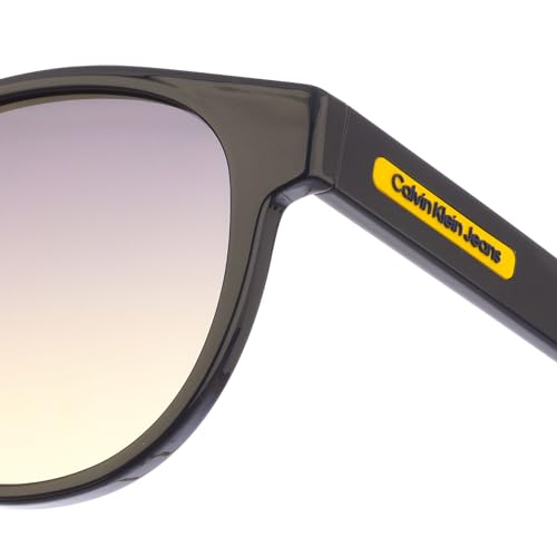 Image of Calvin Klein Jeans Unisex Adult Sunglasses CKJ22609S - Blue with Gradient Grey Yellow Lens