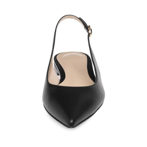 Slingback Flats for Women Pointed Toe Slingback Ankle Strap Fashion Dress Shoes Elegant Women's Ballet Flats for Casual Work Office Party3
