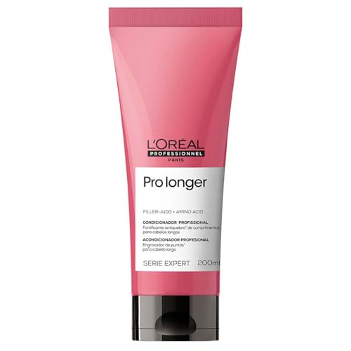 L'Oréal Professionnel Condicionador Pro Longer, Reduz a Quebra e a Aparência de Pontas Duplas, Adiciona Volume e Brilho, Para cabelos finos e com afinamento, 200ml