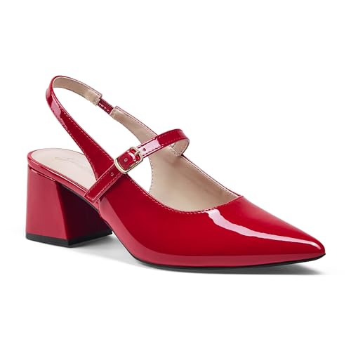 Chaussures à talons épais et bout pointu confortables - 3