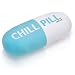 AmriMasrTrade Chill Pill Pillow Blue Decorative chill