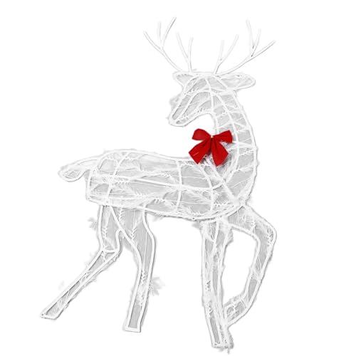 Ensemble familial de cerfs de Noël éclairés Pssopp résistant aux intempéries - 7