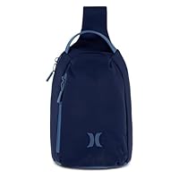 Hurley Unisex-Adult Crossbody Sling Bag, Midnight Navy, One Size