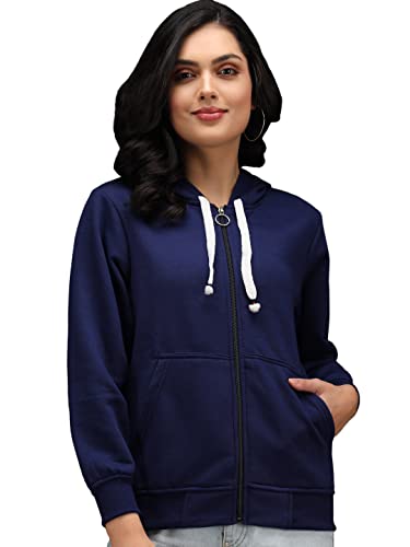 Image of eKools� Women's Fleece Winters Hoodie Sweatshirt Zipper with Pockets (Flee1 Series)
