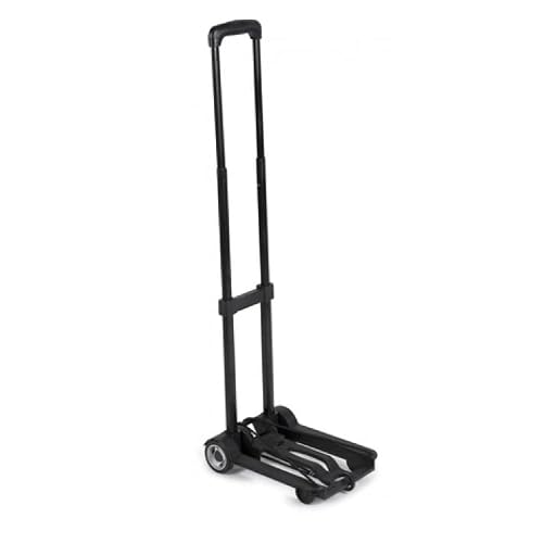JOM 10085 Transport Trolley, Sackkarre, Gepäckträger bis 30 kg mit Teleskopgriff, höhe 92cm, inklusive Spanngurt