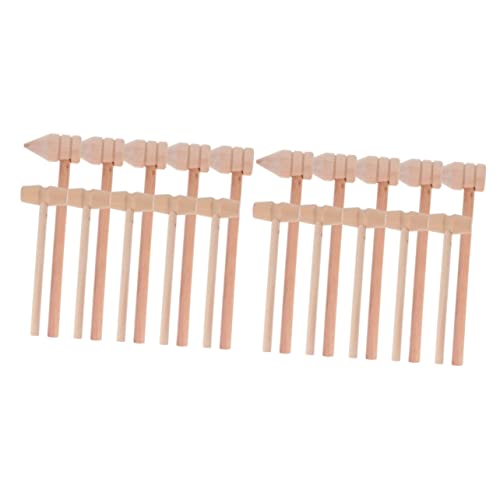 jojofuny 20 peças ferramentas infantis pequenas marretas criativas rachaduras portátil brincando cri