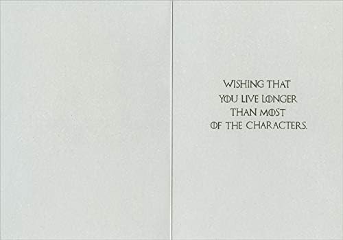 Designer Greetings Throne of Swords Funny/Humorous Birthday Card