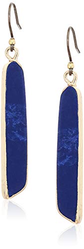 Lucky Brand Jewelry Lapis Long Drop Earrings, Gold