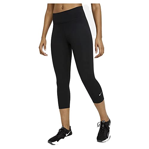 Nike Damen One Leggings, Black/White, M