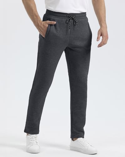 Boladeci Men's Sherpa Lined Sweatpants Heavyweight Fleece Lined Sweat Pants Joggers for Winter Cold Weather3