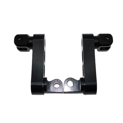 Repose-Pieds Passager Moto Harley Dyna Support Réglable Noir 2 Pcs