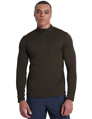 Men's 1/4 Zip Pullover UPF 50+ Long Sleeve Loose Fit Golf Shirts Sun Protection Quick-Dry Athletic Sports Pullover Tops2