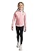 Girls Lightweight Jakcets Long Sleeve Full Zip Athletic Sun Shirt Sun Protection with Thumbholes, 12-13Y, Pink